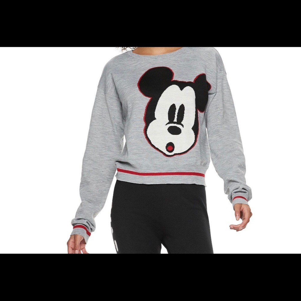 Sequined Mickey Mouse Disney sweater sweatshirt M